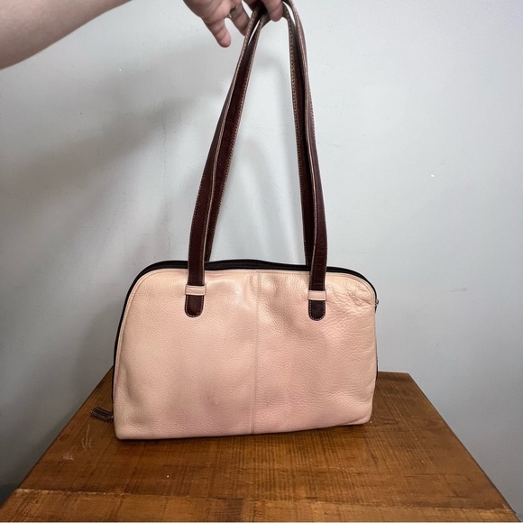latico Handbags - Latico pink and brown leather laptop work portfolio bag